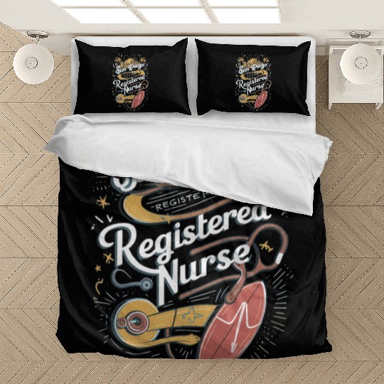San Diego Registered Nurse Skyline Graphic Art Bedding Sets