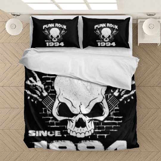 Punk Rock Since 1994 - Skull Rock Hands 30th Bedding Sets