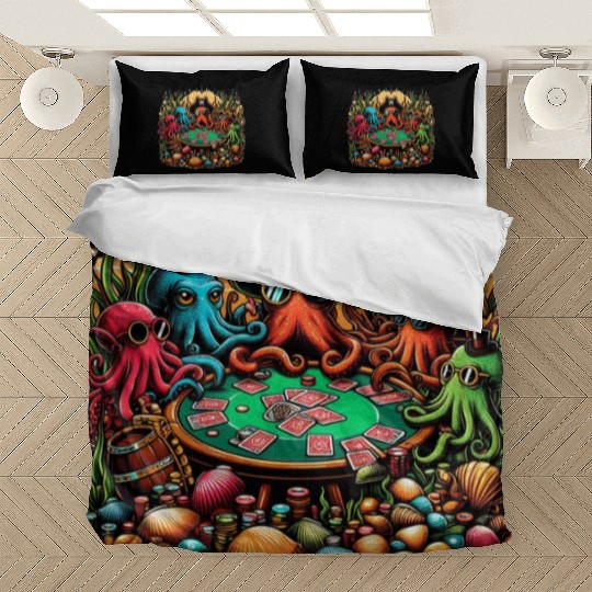 Octopus Card Table Bedding Sets