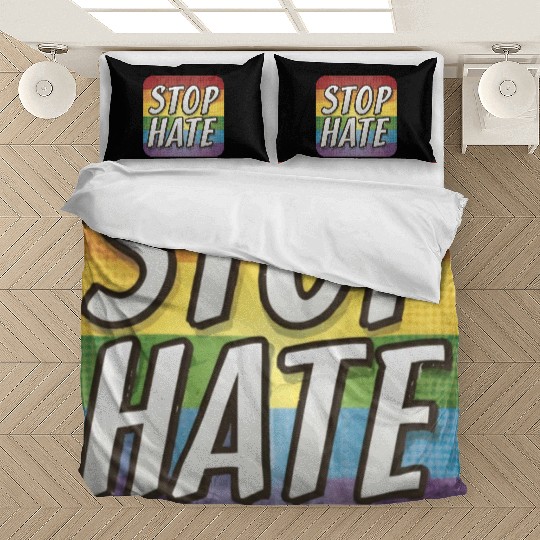 LGBTQ Stop Hate Bedding Sets
