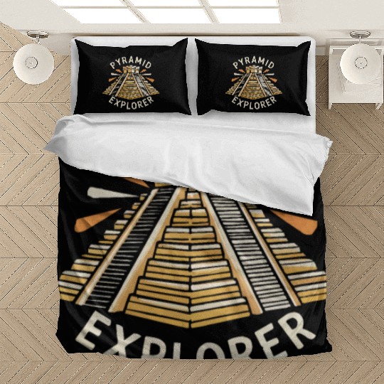Aztec Pyramid Mayan Indigenous Mexican Aztec Bedding Sets