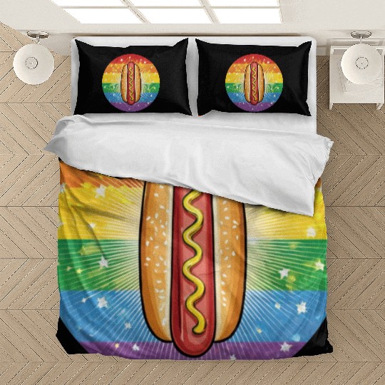 LGBTQ Hot Dog Bedding Sets