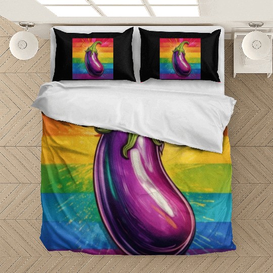 LGBTQ Eggplant Bedding Sets