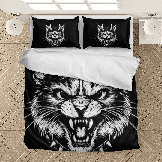 Dark Art Cats Beast kitten Animal Vintage Bedding Sets