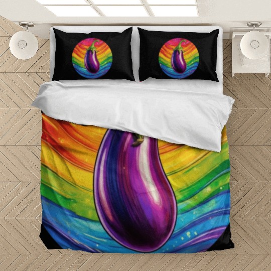 LGBTQ Eggplant Bedding Sets