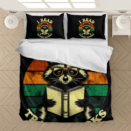 Raccoon Smutty Book Lover Spicy Romance Novels Bedding Sets
