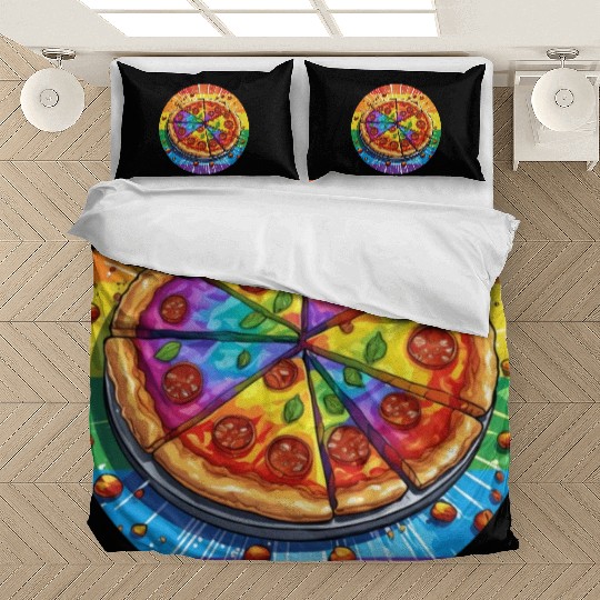 LGBTQ Pizza Bedding Sets