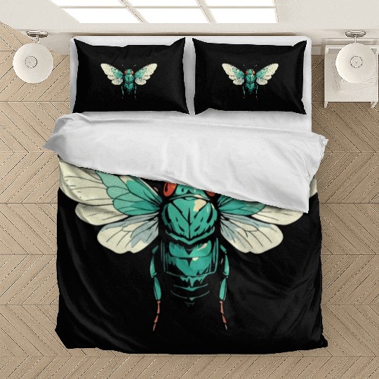 Cicada Insect Animal Lover Funny Design Bedding Sets