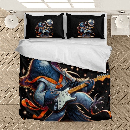 Disco Ball Guitar Raven Bedding Sets