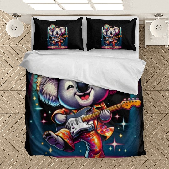 Disco Ball Guitar Koala Bedding Sets