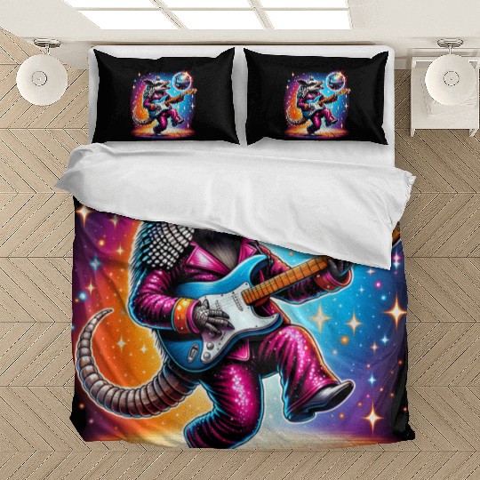 Disco Ball Guitar Armadillo Bedding Sets