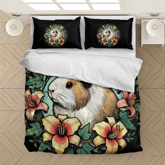 Guinea pig illustration Premium Bedding Sets