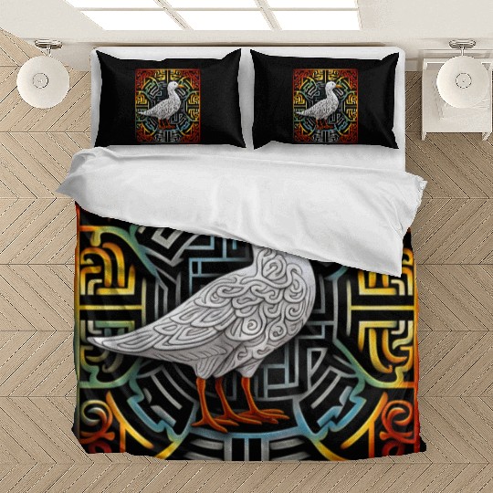 Seagull Mandala Graphic Illustration Bedding Sets