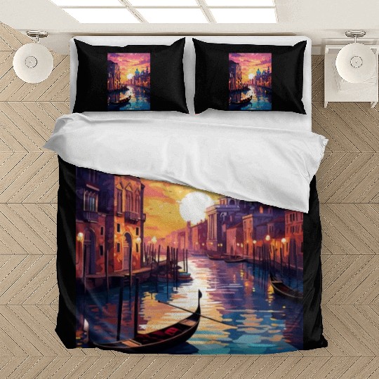 Sunset in Venice Italy Bedding Sets