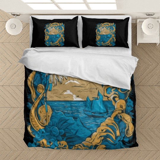 Sun Kissed Shores A Mediterranean Odyssey Bedding Sets