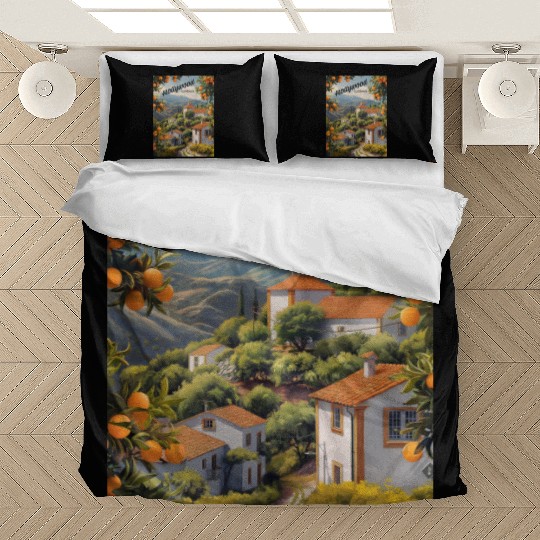 Old Hollywood California: Orange Groves Await Bedding Sets