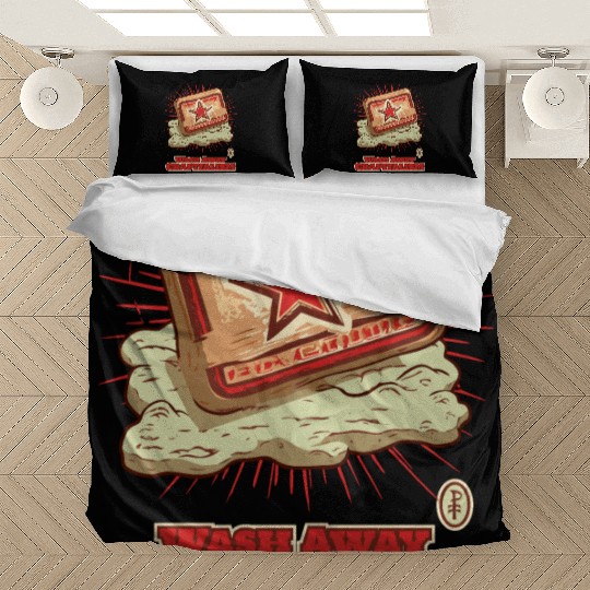 Wash Away Crapitalism with Communist Soap Bedding Sets