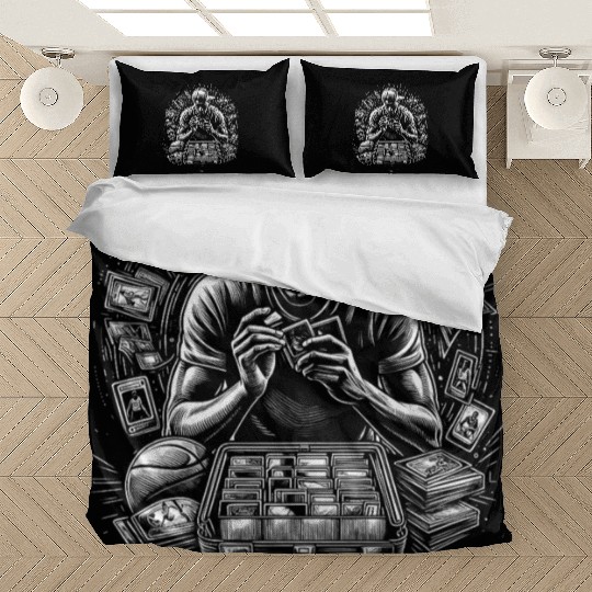 BASKETBALL TRADING CARDS COLLECTOR SWAPPING Bedding Sets