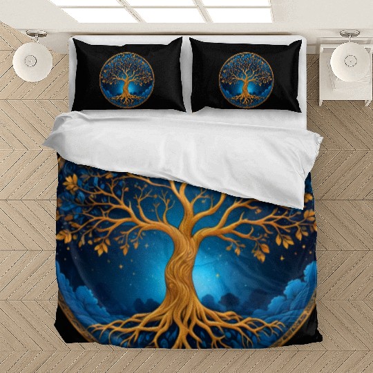 Irish Nordic Celtic Tree of Life Yggdrasil Bedding Sets
