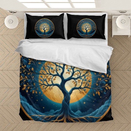 Irish Nordic Celtic Tree of Life Yggdrasil Bedding Sets