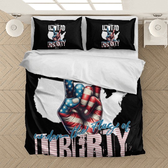 UNITED UNDER THE FLAG OF LIBERTY Bedding Sets