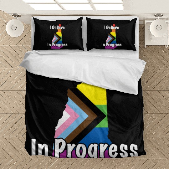 New Hampshire Pride Believe in Progress Flag Bedding Sets
