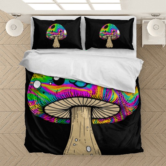 psychedelic Kawaii Mushroon Bedding Sets