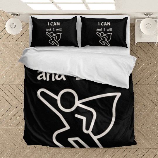 I Can and I Will - Motivational Superhero Bedding Sets