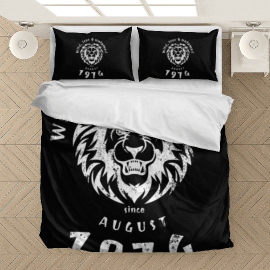 50th birthday Wild, free & untamed since 08/1974 Bedding Sets