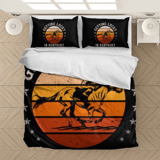 Getting Lucky In Kentucky Horse Racing Bedding Sets