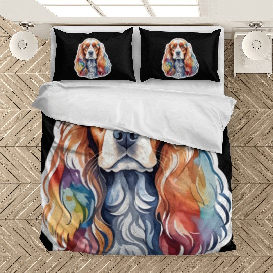 American Cocker Spaniel Watercolor Bedding Sets