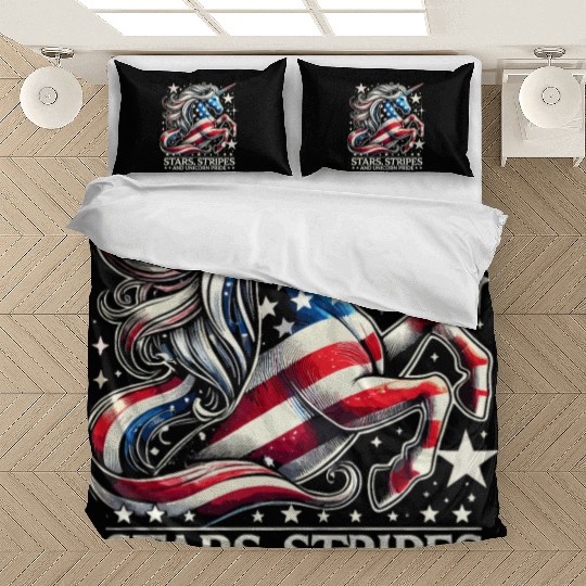 Star-Spangled Unicorn with American Pride and Bedding Sets