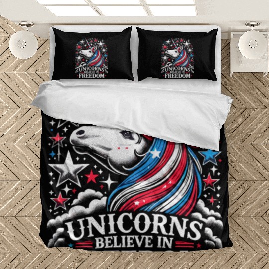 Star-Spangled Unicorn with American Pride and Bedding Sets