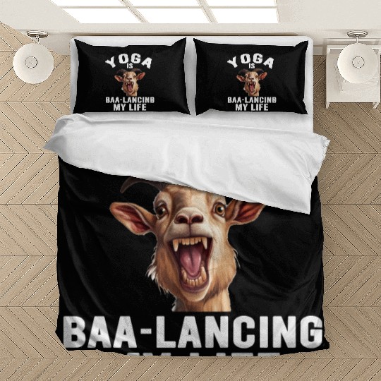 Goat Yoga Balancing My Life Bedding Sets