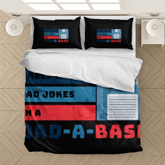 Funny dad jokes from son or daughter fathers day Bedding Sets