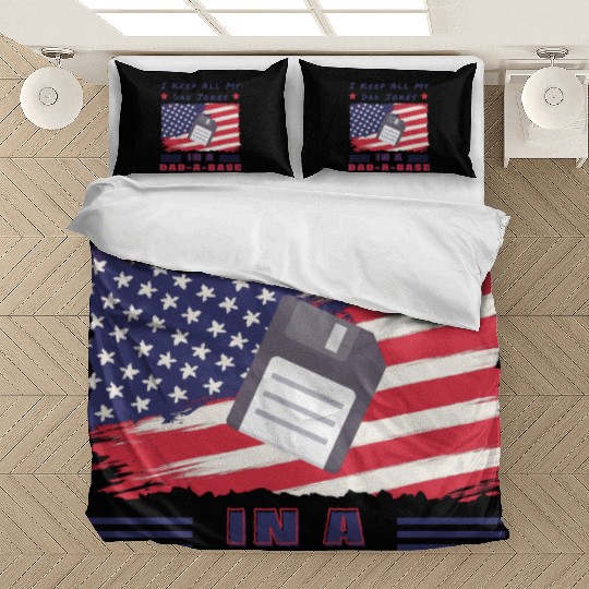 Funny dad jokes from son or daughter fathers day Bedding Sets