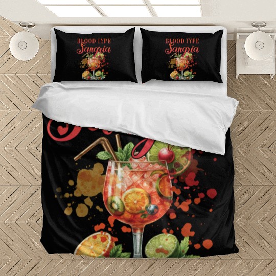 Cocktail Bartender Blood Type Sangria Bedding Sets