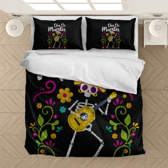 Dia De Muertos Death Skeleton Commemoration Bedding Sets