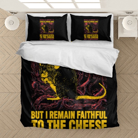 Faithful to the Cheese Japanese Horror Rat Bedding Sets