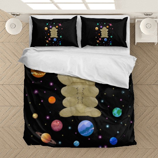 Tardigrade Space! Nerd, Geek Microbiology Science Bedding Sets