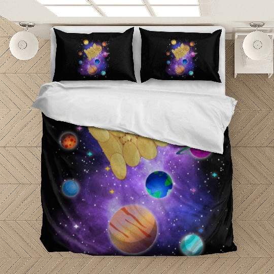 Tardigrade Space! Nerd, Geek Microbiology Science Bedding Sets