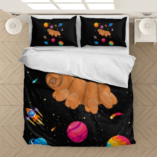 Tardigrade Space! Nerd, Geek Microbiology Science Bedding Sets