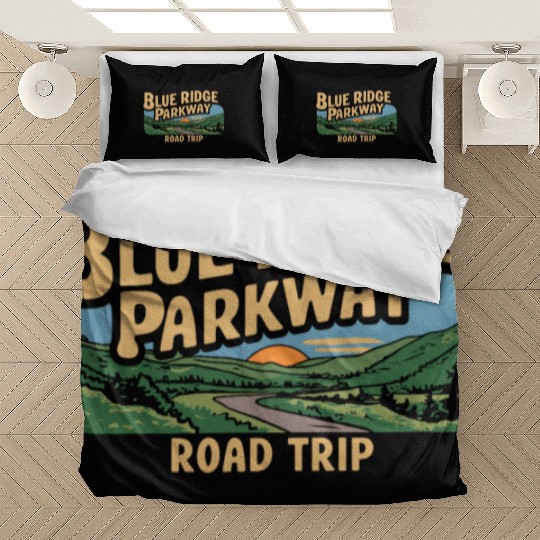 Blue Ridge Parkway Road Trip Adventure Bedding Sets