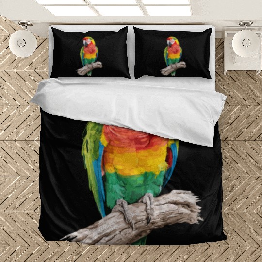 Macaw Parrot for a Bird Lover Animal Lover Bedding Sets