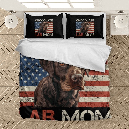 Labrador Retriever CHOCOLATE LAB MOM Labrador Bedding Sets