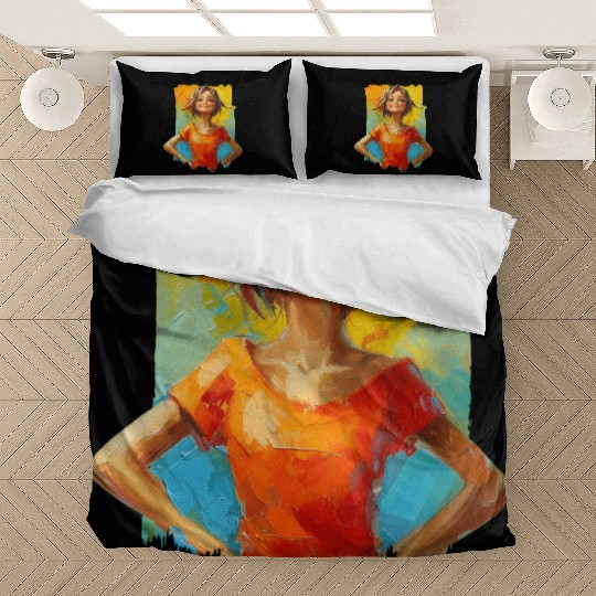 Confidence with bold paint strokes and fearless Bedding Sets