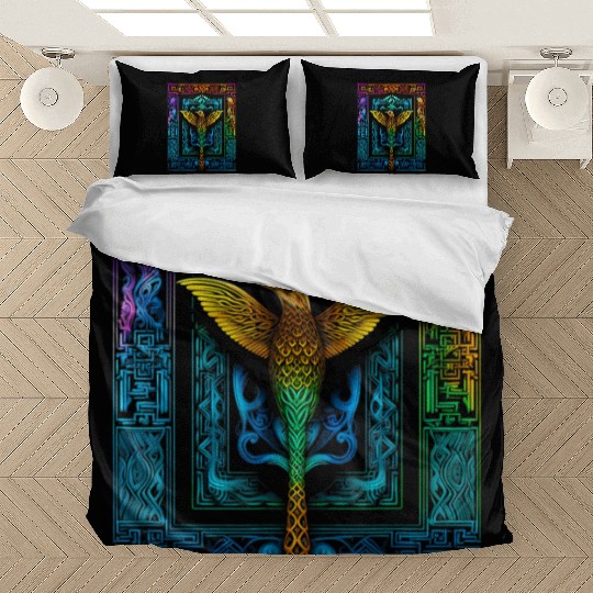 Hummingbird Colorful Mandala Animal Bedding Sets