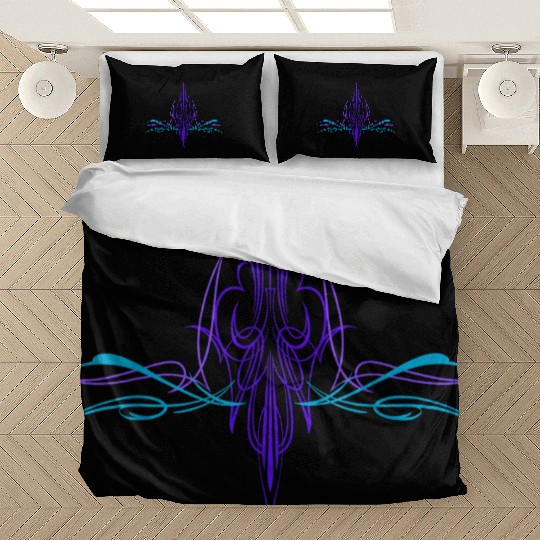 Pinstriping Hot Rod Pinstripes Bedding Sets