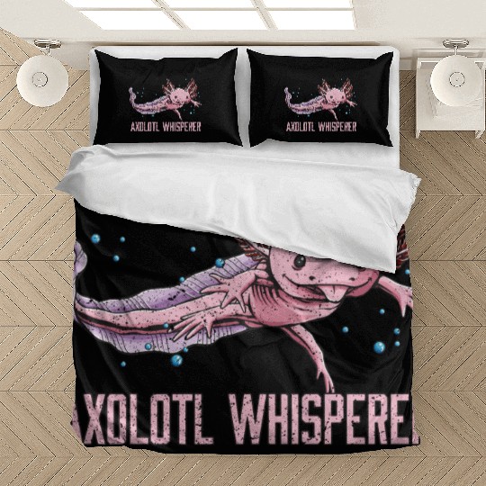 Axolotl Whisperer Salamander Animal Lover Amphibia Bedding Sets