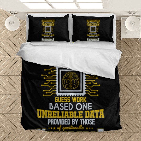 Computer Science Precision Guess Work Funny Quote Bedding Sets